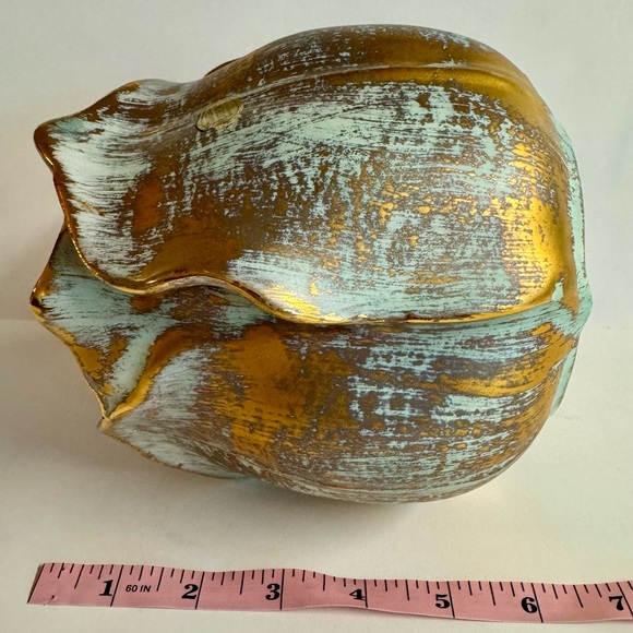 22k gold painted MCM Vintage Stangl pottery tulip.Hand painted. - Picture 10 of 10